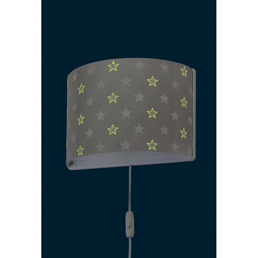 Dalber D-81218E - Kinkiet dziecięcy STARS 1xE27/60W/230V
