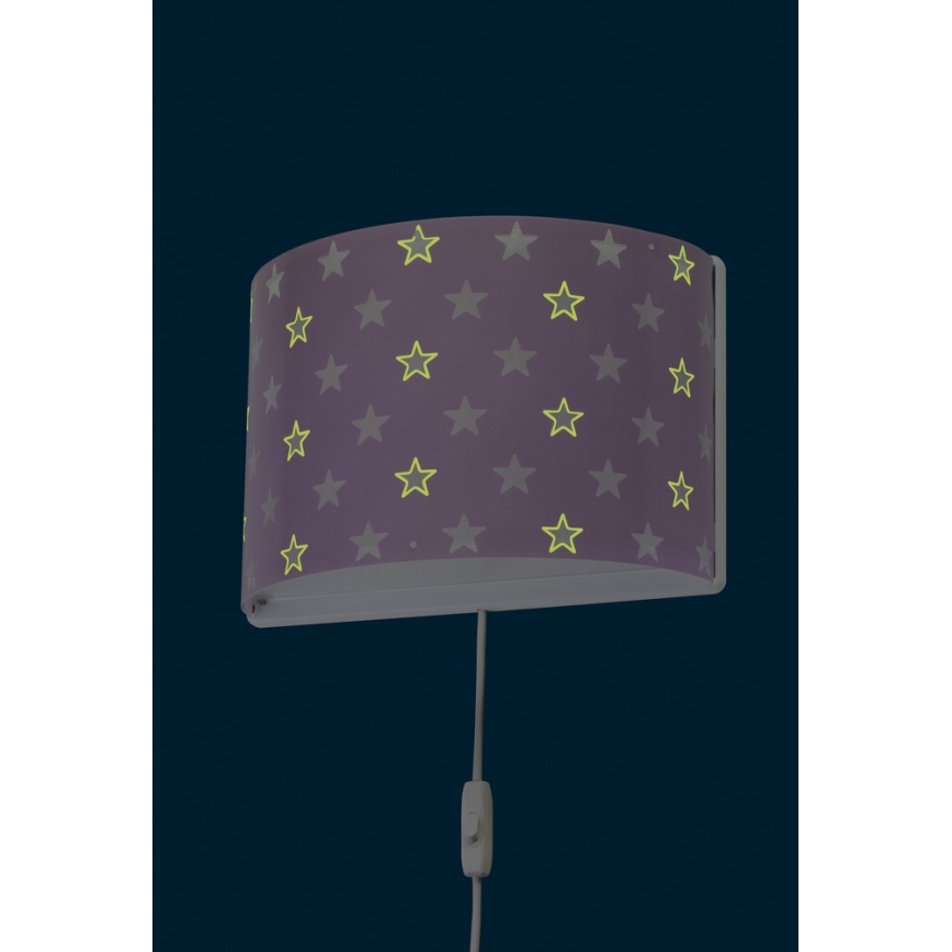 Dalber D-81218L - Kinkiet dziecięcy STARS 1xE27/60W/230V