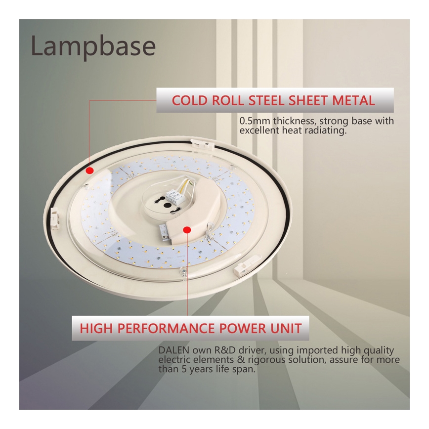 Dalen DL-C415TXW - LED Lampa sufitowa STAR SKY LED/38W/230V