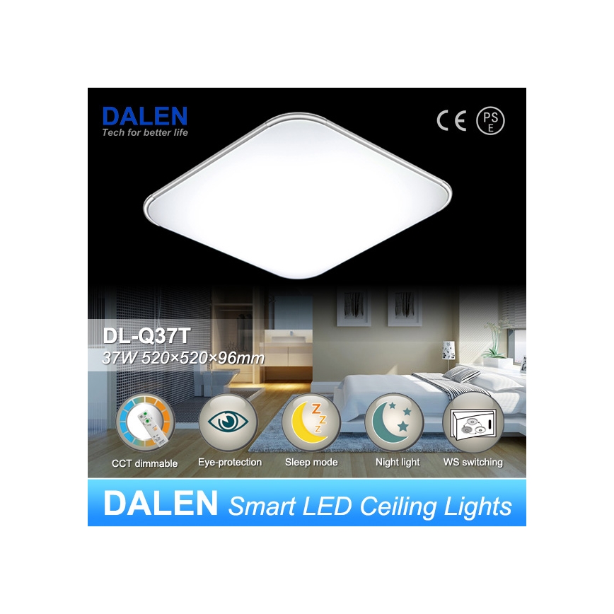 Dalen DL-Q28TX - LED lampa sufitowa z regulacją CLASSIC LED/28W/230V