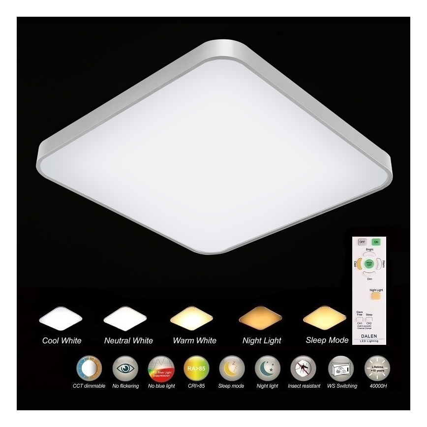 Dalen Q50TW - LED plafon  CLASSIC LED/50W/230V