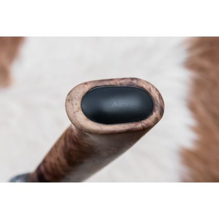 Damasceński nóż myśliwski 13 cm topola/heban