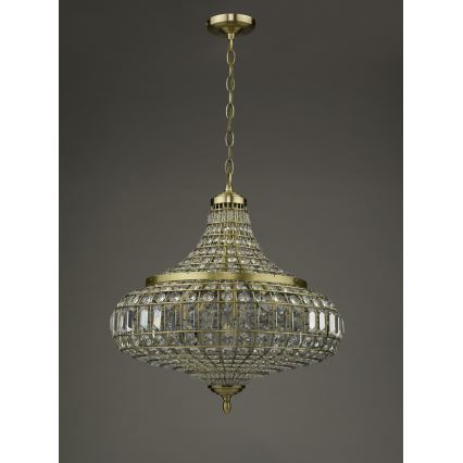 Där Lighting ASM0675 - Żyrandol na łańcuchu ASMARA 6xE14/40W/230V mosiądz
