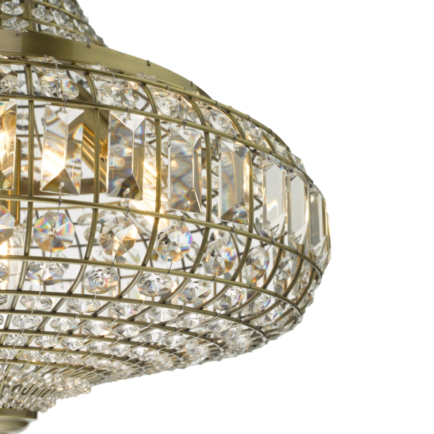 Där Lighting ASM0675 - Żyrandol na łańcuchu ASMARA 6xE14/40W/230V mosiądz