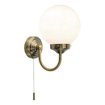 Där Lighting BAR0775 - Kinkiet łazienkowy BARCLAY 1xE14/40W/230V IP44 mosiądz