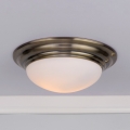 Där Lighting BAR5075 - Lampa sufitowa do łazienki BARCLAY 1xE27/60W/230V średnica 38 cm mosiądz