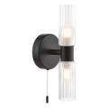 Där Lighting BOL0922 - Kinkiet łazienkowy BOLTON 2xG9/5W/230V IP44 czarny
