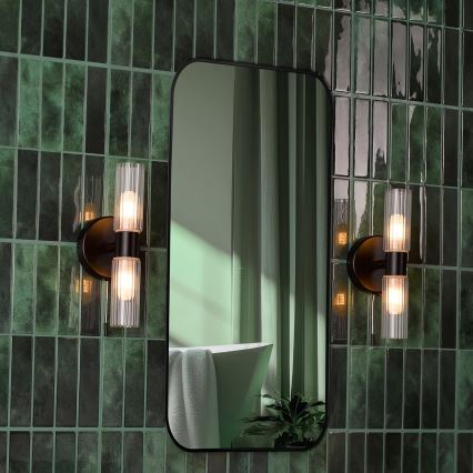 Där Lighting BOL0922 - Kinkiet łazienkowy BOLTON 2xG9/5W/230V IP44 czarny