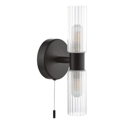Där Lighting BOL0922 - Kinkiet łazienkowy BOLTON 2xG9/5W/230V IP44 czarny