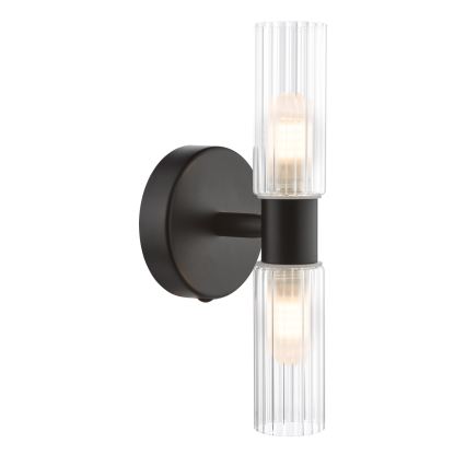 Där Lighting BOL0922 - Kinkiet łazienkowy BOLTON 2xG9/5W/230V IP44 czarny