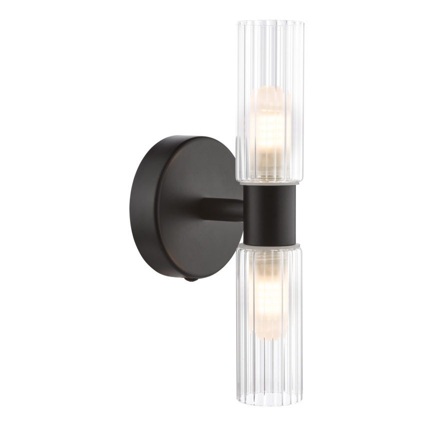 Där Lighting BOL0922 - Kinkiet łazienkowy BOLTON 2xG9/5W/230V IP44 czarny
