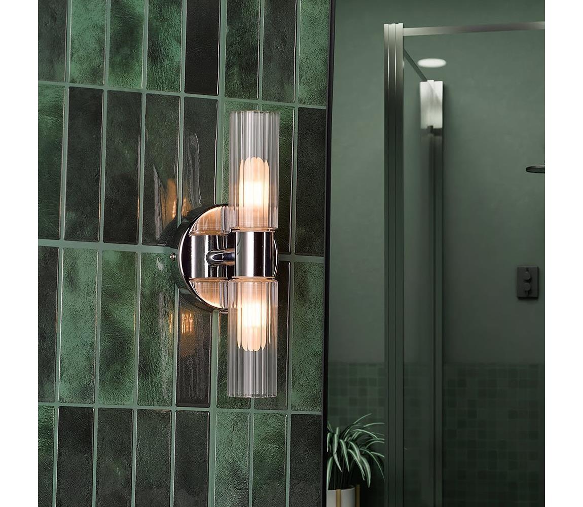 Där Lighting BOL0950 - Lampa ścienna do łazienki BOLTON 2xG9/5W/230V IP44 chrom