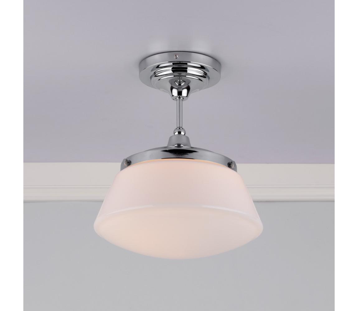 Där Lighting CAD0150 - Przysufitowa lampa łazienkowa CADEN 1xE27/60W/230V IP44 chrom połysk