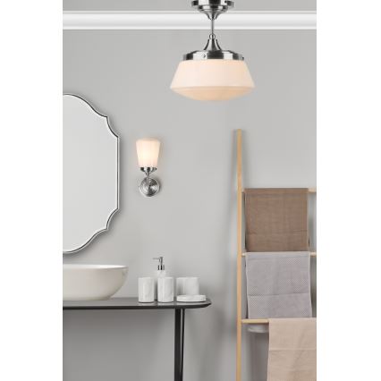 Där Lighting CAD0150 - Łazienkowy przysufitowy żyrandol CADEN 1xE27/60W/230V IP44 błyszczący chrom