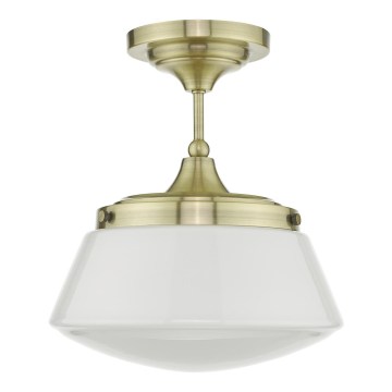 Där Lighting CAD0175 - Łazienkowa lampa przysufitowa CADEN 1xE27/60W/230V IP44 mosiądz
