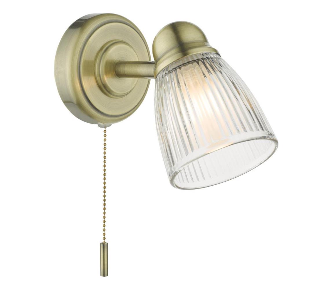Där Lighting CED0775 - Kinkiet łazienkowy CEDRIC 1xG9/25W/230V IP44 mosiądz