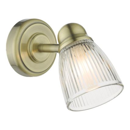 Där Lighting CED0775 - Kinkiet łazienkowy CEDRIC 1xG9/25W/230V IP44 mosiądz