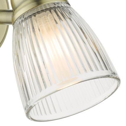 Där Lighting CED0775 - Kinkiet łazienkowy CEDRIC 1xG9/25W/230V IP44 mosiądz