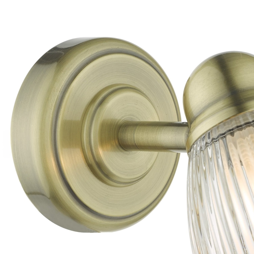 Där Lighting CED0775 - Kinkiet łazienkowy CEDRIC 1xG9/25W/230V IP44 mosiądz