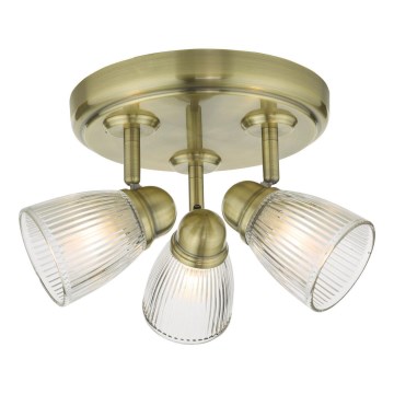 Där Lighting CED7675 - Łazienna oprawa punktowa CEDRIC 3xG9/25W/230V IP44 mosiądz