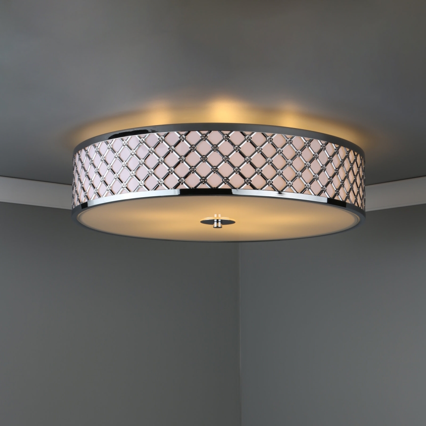 Där Lighting CIV5050 - Przysufitowy żyrandol CIVIC 5xE14/60W/230V Ø 50 cm, chrom błyszczący