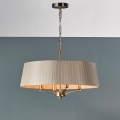 Där Lighting CRI0429 - Żyrandol na łańcuchu CRISTIN 4xE14/40W/230V, mosiądz/taupe