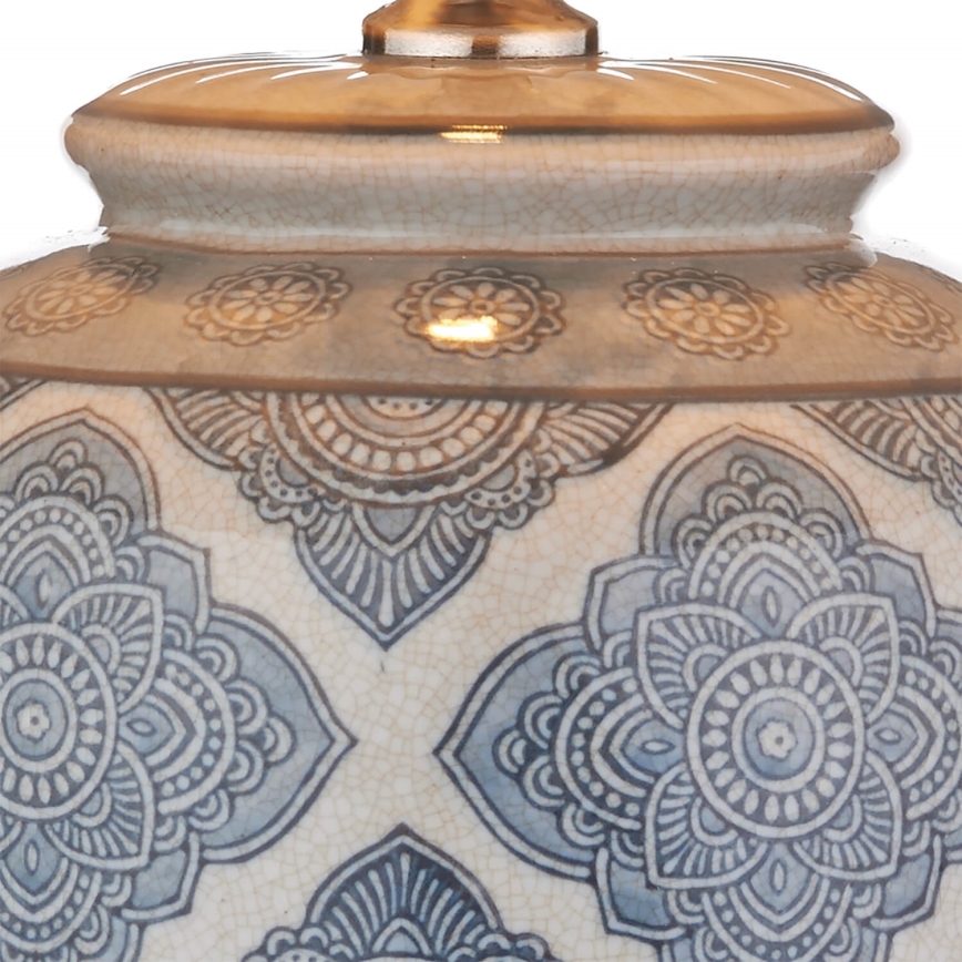 Där Lighting ELY4223 - Lampa stołowa ELY 1xE27/60W/230V niebieska