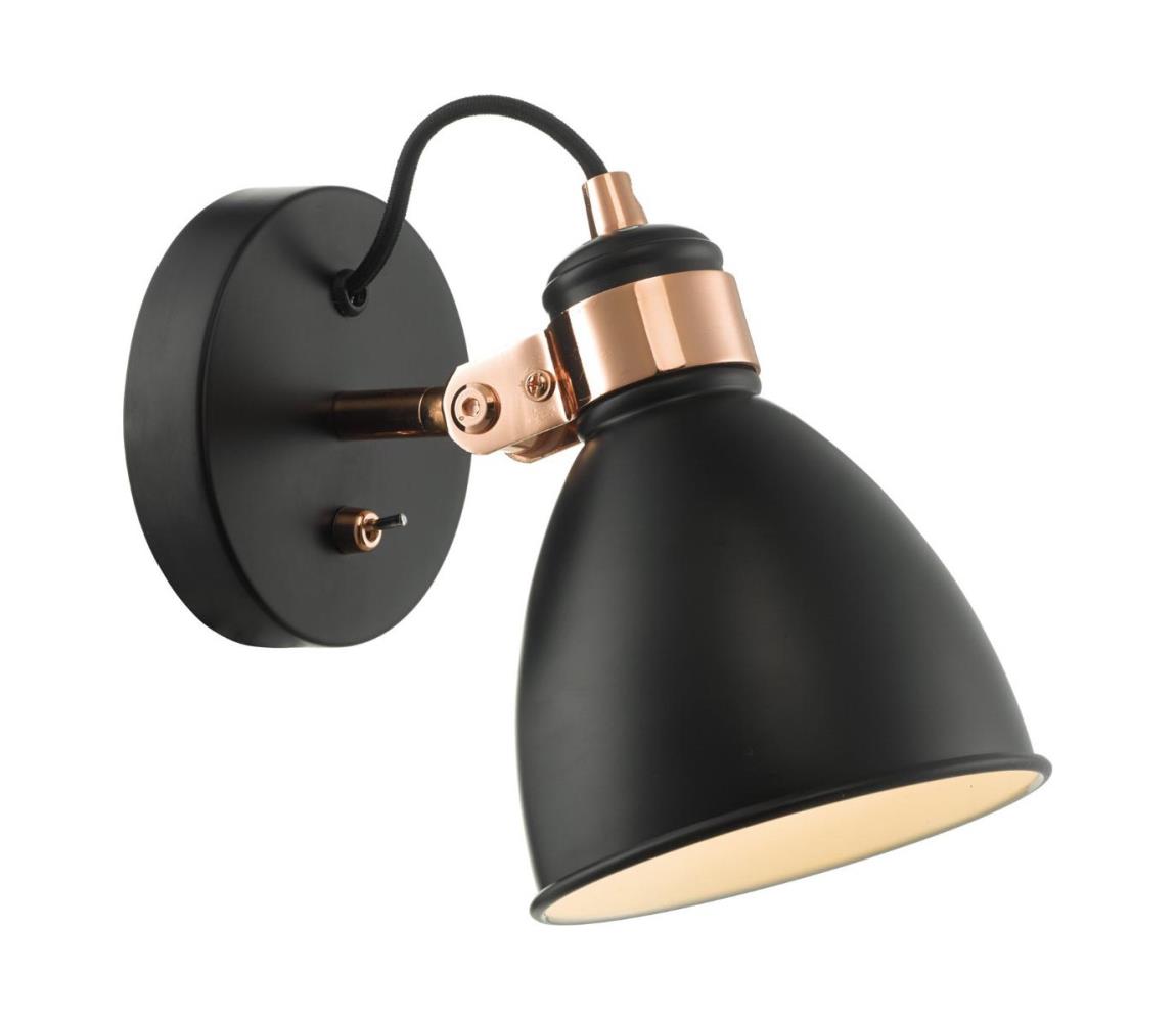 Där Lighting FRE0722 - Kinkiet punktowy FREDERICK 1xE14/40W/230V czarny