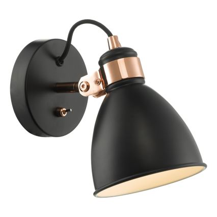 Där Lighting FRE0722 - Kinkiet punktowy FREDERICK 1xE14/40W/230V czarny