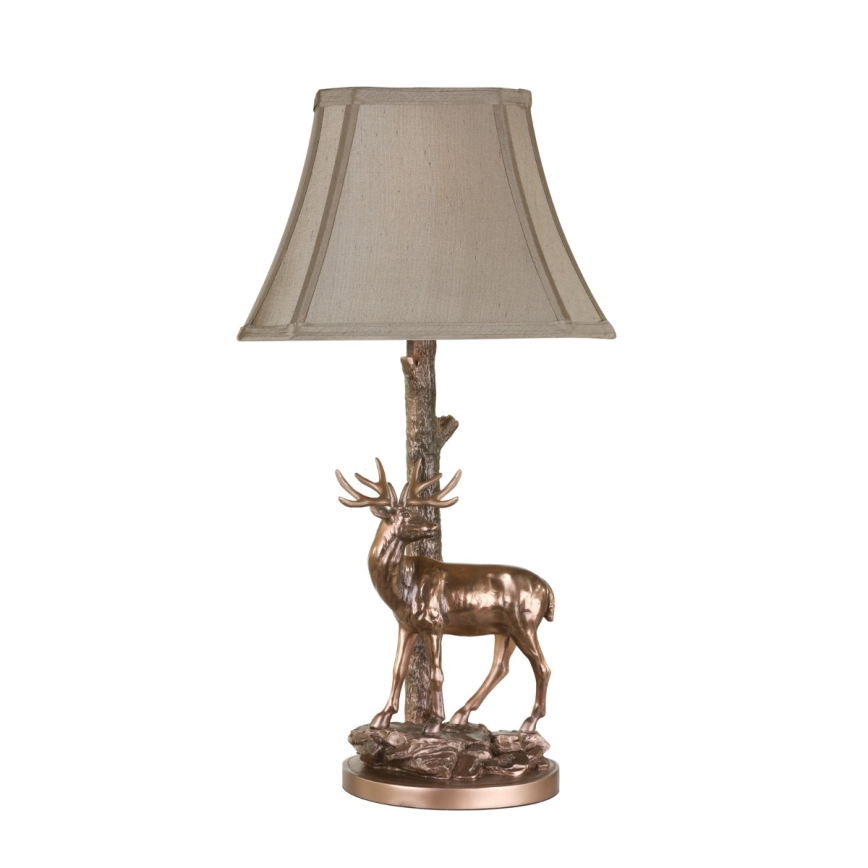 Där Lighting GUL5545-X - Lampa stołowa GULLIVER 1xE27/60W/230V beżowa/brązowa
