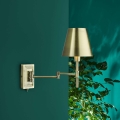 Där Lighting KEN0775 - Regulowana lampa ścienna KENSINGTON 1xE14/25W/230V mosiądz