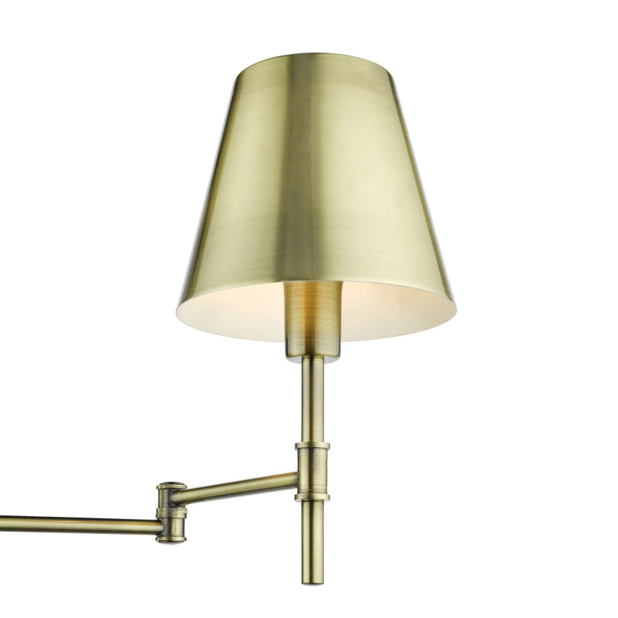 Där Lighting KEN0775 - Regulowana lampa ścienna KENSINGTON 1xE14/25W/230V mosiądz