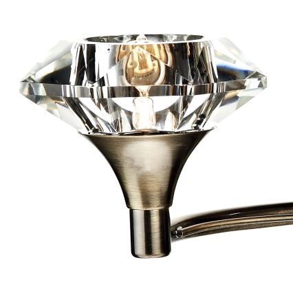 Där Lighting LUT0975 - Lampa ścienna LUTHER 2xG9/40W/230V mosiężna