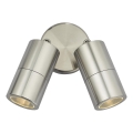 Där Lighting ORT0968 - LED zewnętrzny kinkiet punktowy ORTEGA 2xGU10/5W/230V IP65 chrom błyszczący
