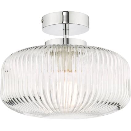 Där Lighting RIV5208 - Łazienkowy przysufitowy żyrandol RIVA 1xE27/60W/230V IP44 błyszczący chrom