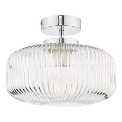 Där Lighting RIV5208 - Łazienkowy przysufitowy żyrandol RIVA 1xE27/60W/230V IP44 błyszczący chrom