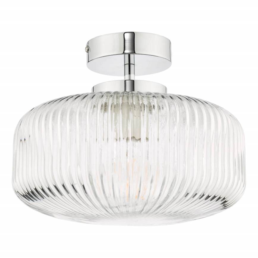 Där Lighting RIV5208 - Łazienkowy przysufitowy żyrandol RIVA 1xE27/60W/230V IP44 błyszczący chrom