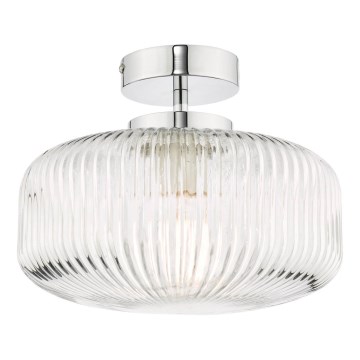 Där Lighting RIV5208 - Łazienkowy przysufitowy żyrandol RIVA 1xE27/60W/230V IP44 błyszczący chrom