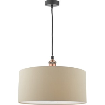 Där Lighting RON6529 - Lampa wisząca na lince RONDA 1xE27/60W/230V beżowa