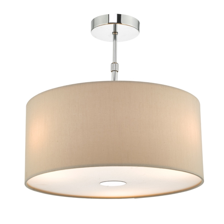 Där Lighting RON6529 - Żyrandol na lince RONDA 1xE27/60W/230V czarny/beżowy