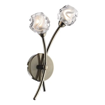 Där Lighting SEA0975 - Kinkiet SEATTLE 2xG9/40W/230V mosiądz