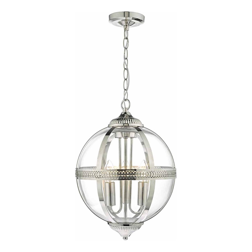 Där Lighting VAN0338 - Żyrandol łańcuchowy VANESSA 3xE14/40W/230V, chrom błyszczący