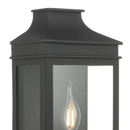 Där Lighting VAP5222 - Kinkiet zewnętrzny VAPOUR 1xE14/60W/230V IP44 czarny