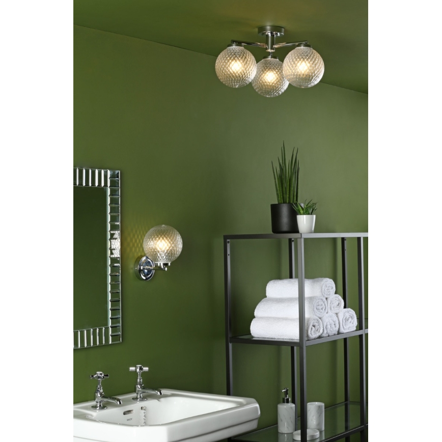 Där Lighting WAY0750 - Kinkiet łazienkowy WAYNE 1xG9/3W/230V IP44 chrom błyszczący