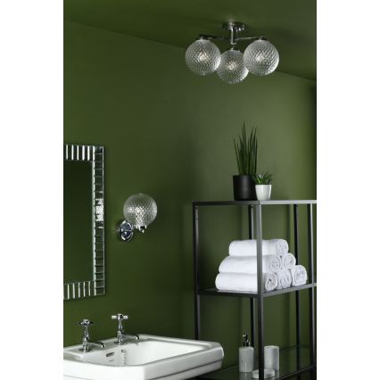 Där Lighting WAY0750 - Kinkiet łazienkowy WAYNE 1xG9/3W/230V IP44 chrom błyszczący