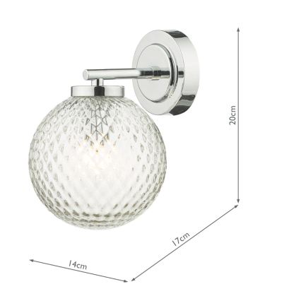 Där Lighting WAY0750 - Kinkiet łazienkowy WAYNE 1xG9/3W/230V IP44 chrom błyszczący