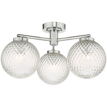Där Lighting WAY5350 - Natynkowy żyrandol do łazienki WAYNE 3xG9/3W/230V IP44 błyszczący chrom