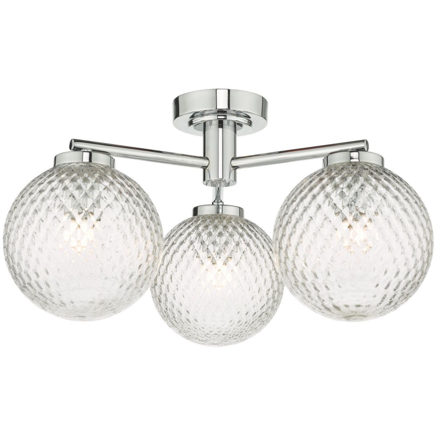 Där Lighting WAY5350 - Natynkowy żyrandol do łazienki WAYNE 3xG9/3W/230V IP44 błyszczący chrom