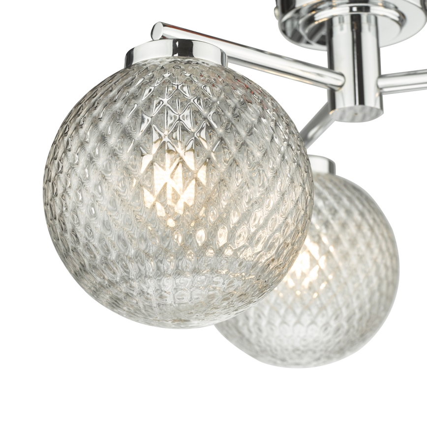 Där Lighting WAY5350 - Natynkowy żyrandol do łazienki WAYNE 3xG9/3W/230V IP44 błyszczący chrom