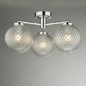Där Lighting WAY5350 - Natynkowy żyrandol do łazienki WAYNE 3xG9/3W/230V IP44 błyszczący chrom